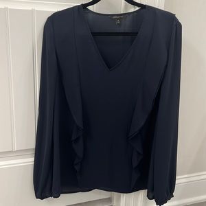 Banana Republic navy blue blouse